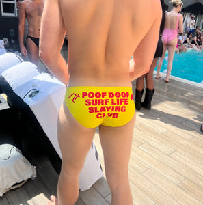 POOF DOOF SURF LIFE SLAYING CLUB Budgy Smuggler