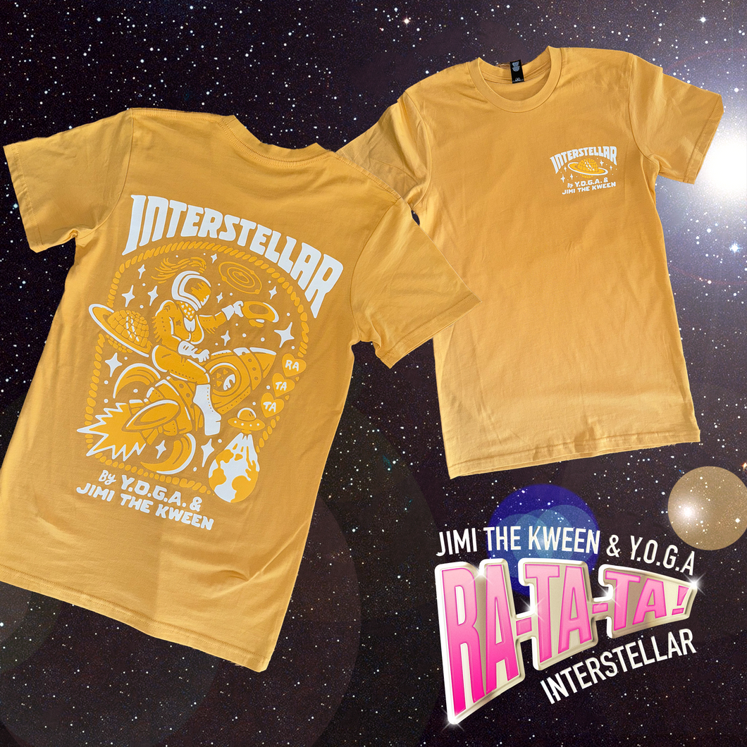 Jimi The Kween & Y.O.G.A. Interstellar Tee (YELLOW)