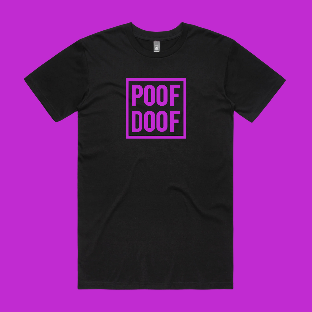 POOF DOOF Logo Tee - Purple
